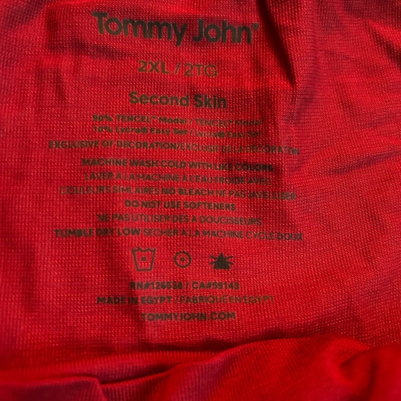 Tommy John Second Skin Boxer Briefs Red XXL NWT - Picture 3 of 5